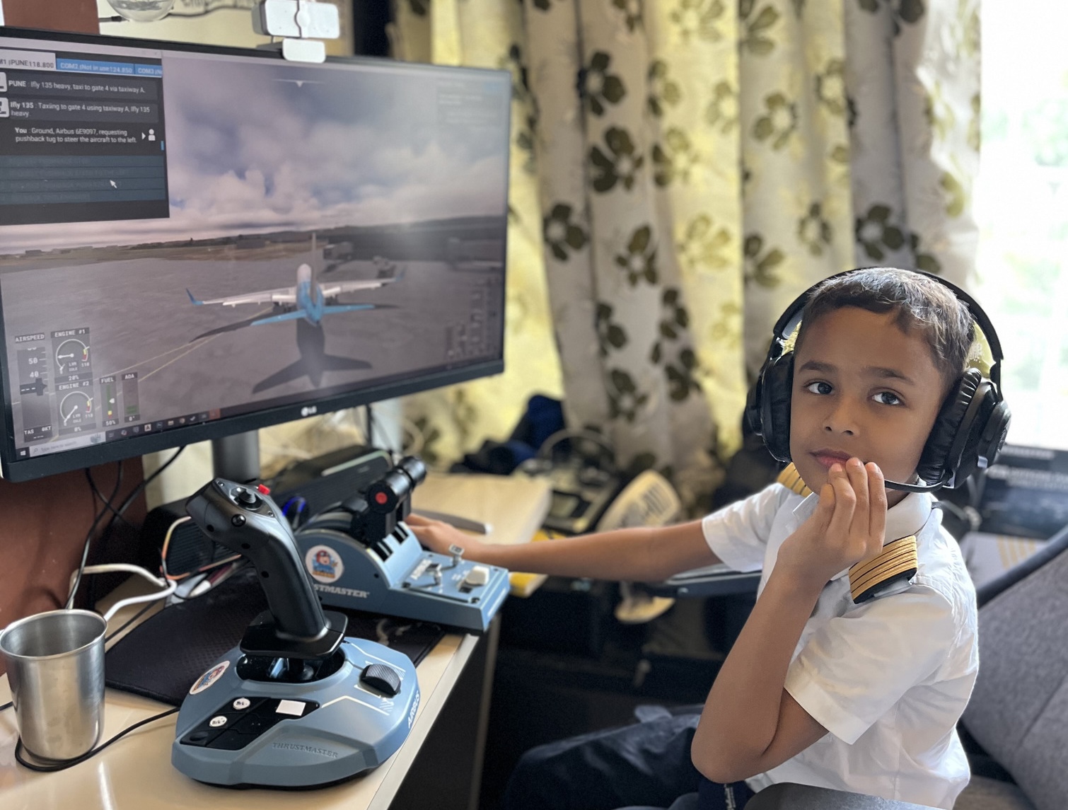 Students flying RC planes